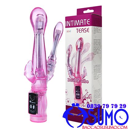 Cây rung đôi Tease Double-vibe mỏ vịt 6 chế độ rung