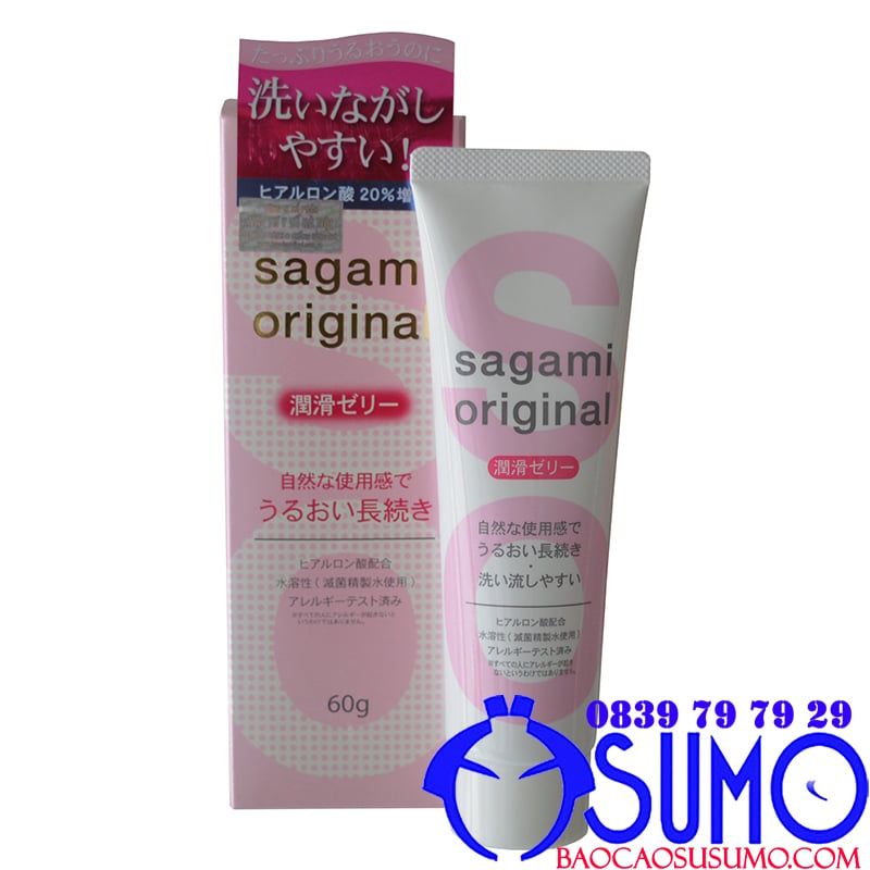 Gel bôi trơn cao cấp gốc nước Sagami Original 60g chính hãng Nhật Bản dành cho nam nữ