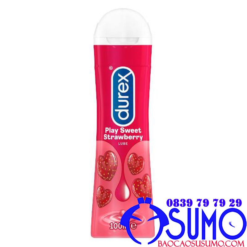 Gel bôi trơn Durex Play Sweet Strawberry 100ml chính hãng hương dâu thơm mát