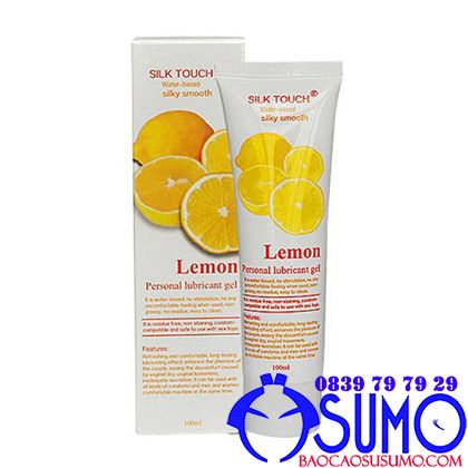 Gel bôi trơn Silk Touch Lemon hương chanh tươi mát chai 100ml