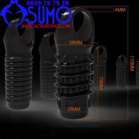 Bao don den silicone khuc giua co quay deo cap 2 mau Shop Sumo 0839797929 