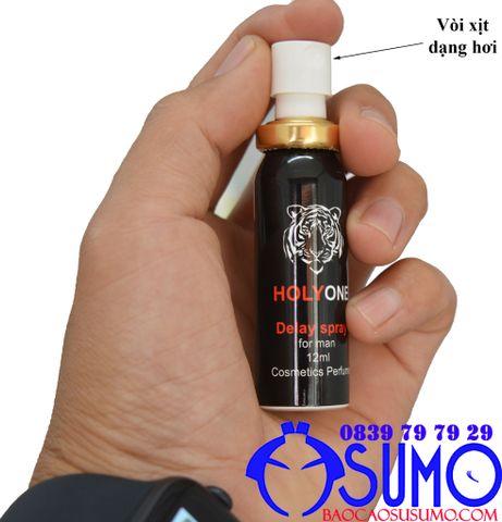 Chai xit keo dai thoi gian Holyone Delay Spray 12ml Shop bao cao su Sumo 0839797929 