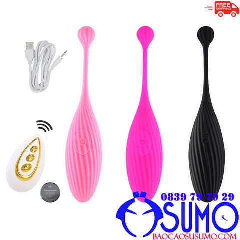 Trung rung ca heo khong day BQ889 silicone mem mai cao cap 10 che do rung