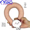 Dương vật giả Lovetoy 2 đầu Double Dildo 14 inch silicone màu da không rung