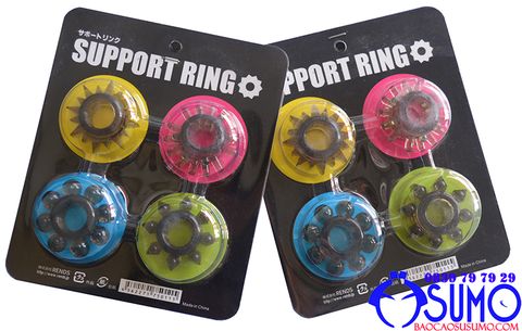 Bo 4 vong deo silicone Support ring chong xuat tinh som cho nam mau moi 