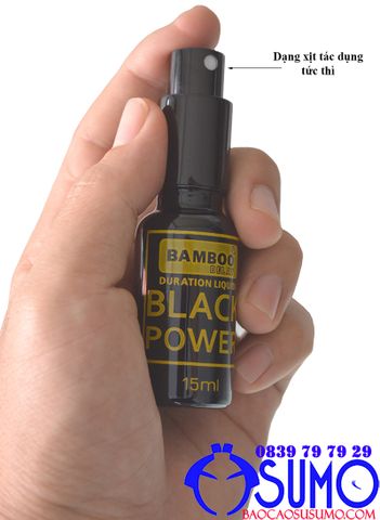 Xit keo dai thoi gian Bambo delay Black Power 15ml chinh hang 