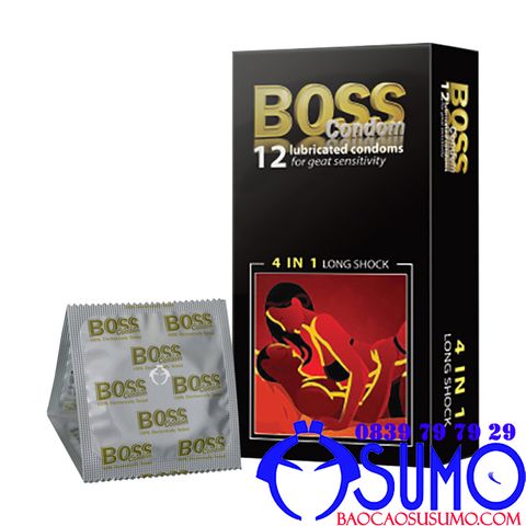 Bao cao su Boss 4in1 keo dai thoi gian Shop bao cao su Sumo Can Tho 0839797929