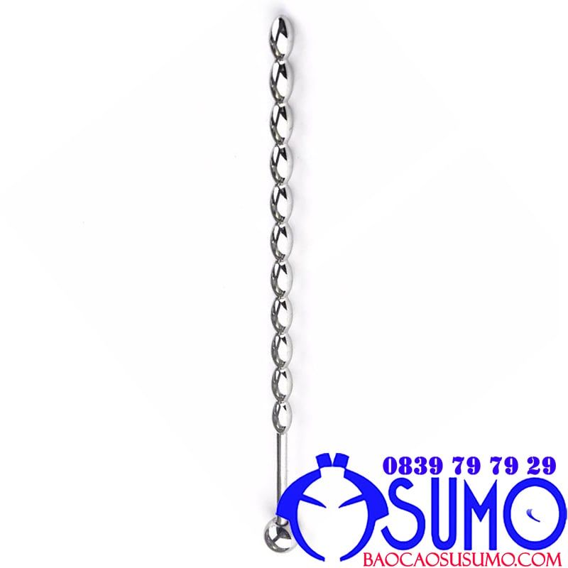 Dụng cụ que inox dạng chuỗi kích thích niệu đạo lỗ tiểu dành cho nam