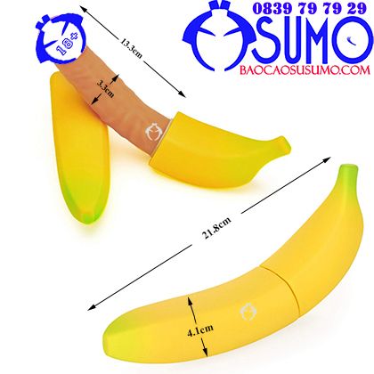 Kích thước Sextoy Duong vat gia chuoi Moylan Banana Shop bao cao su Sumo 0839797929 