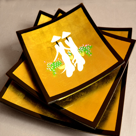  Lacquered plate ( set 3 ) 