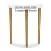 Semicircle side table