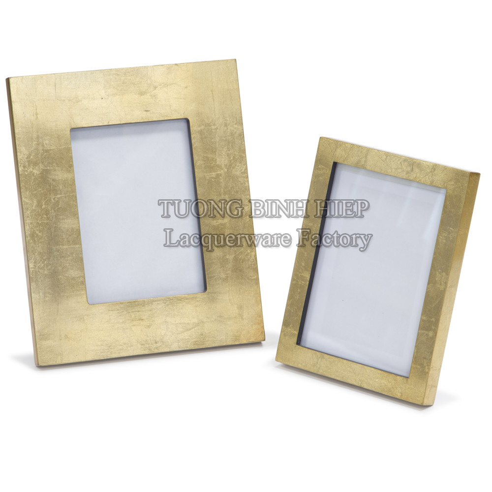 Gold leaf photo frames