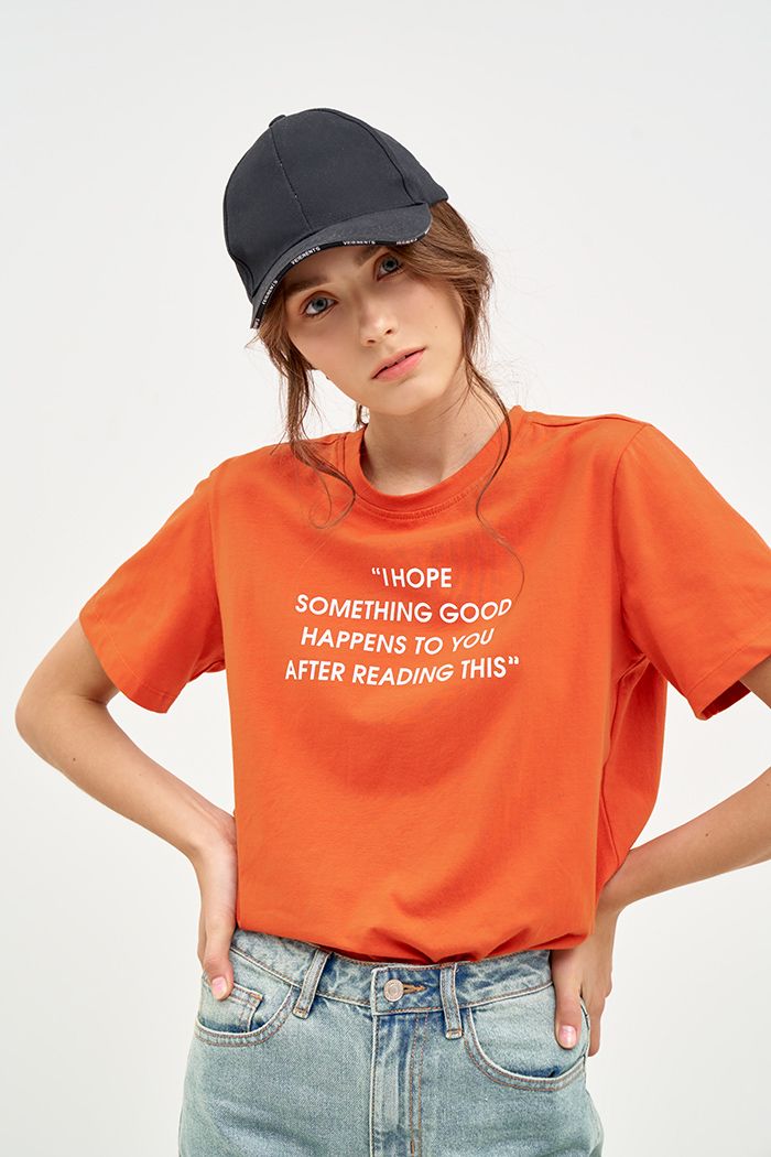 Áo thun in text I hope something