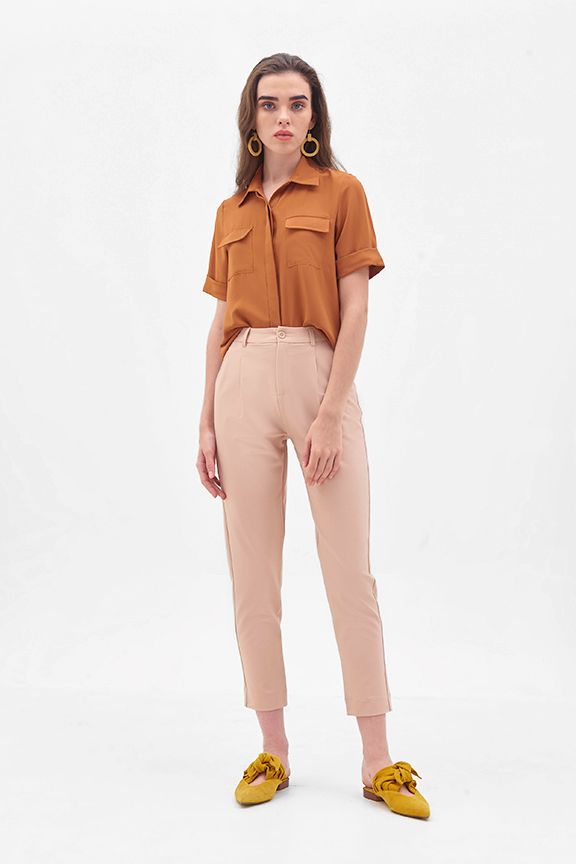 Quần cơ bản xếp li trước fall18
