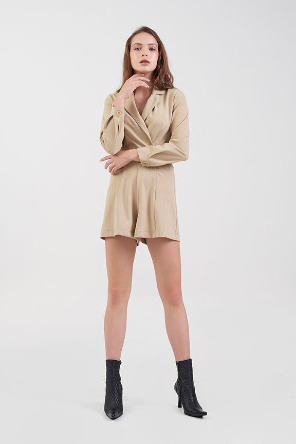 Jumpsuit đắp chéo cổ danton