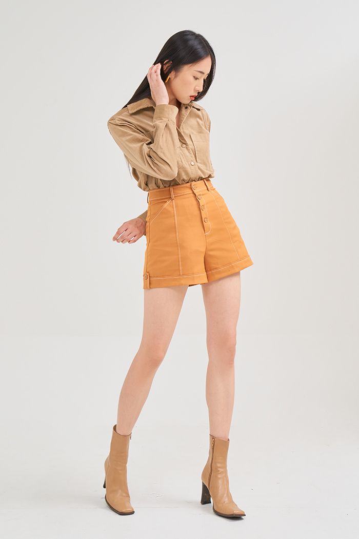 Áo khoác khaki tay dài form rộng 4 túi