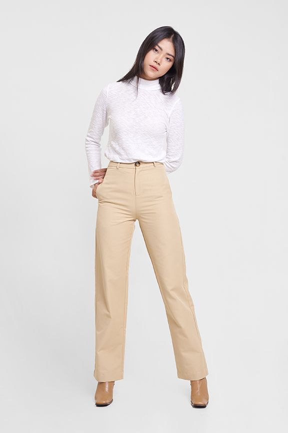 Quần khaki ống đứng