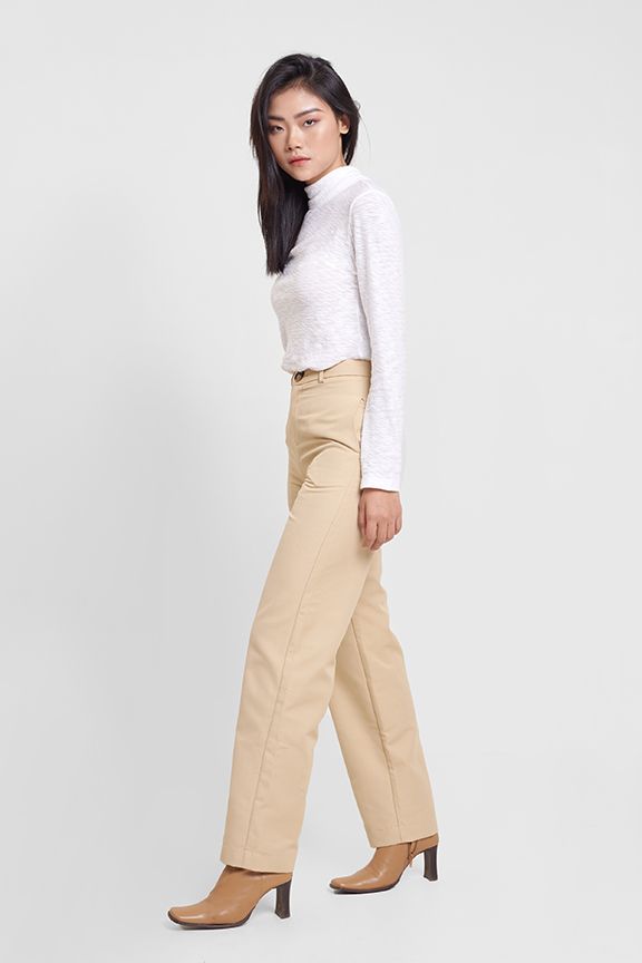 Quần khaki ống đứng