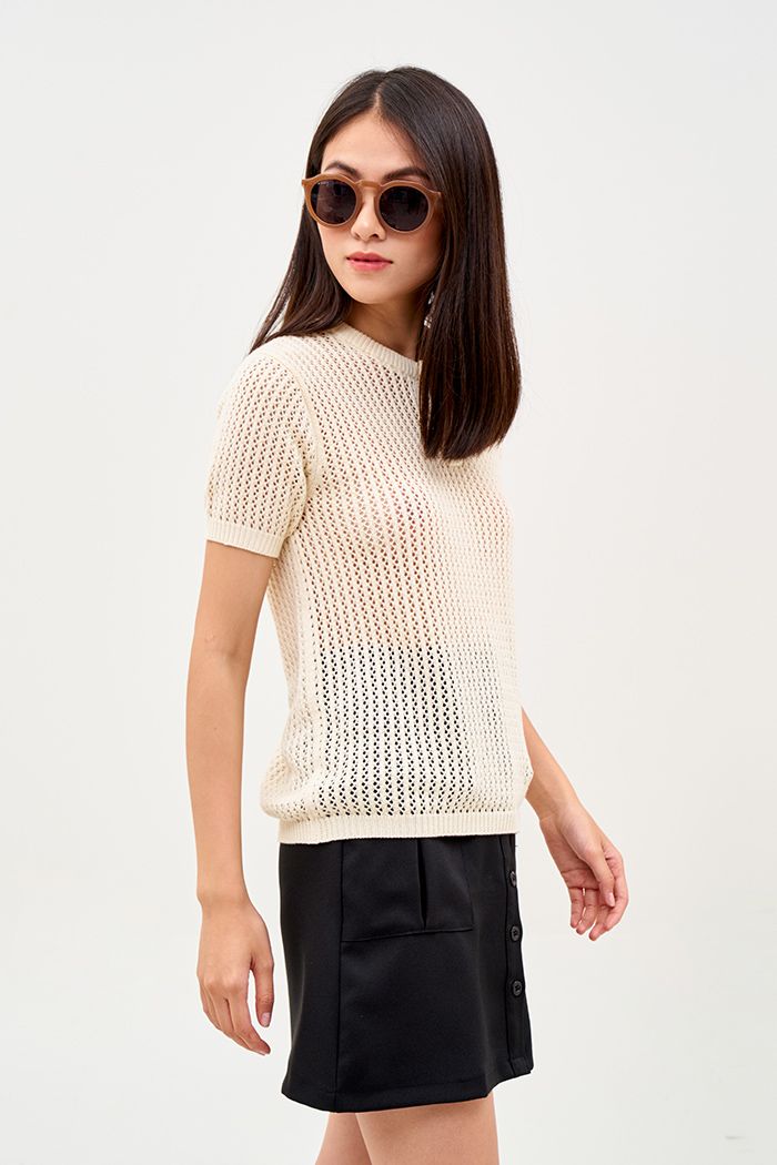 Váy Khaki nẹp nút túi hộp