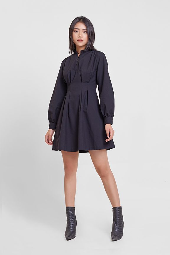 Đầm linen chít ben eo tay lỡ