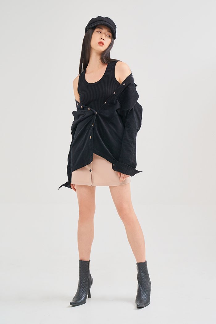Áo khoác khaki tay dài form rộng 4 túi
