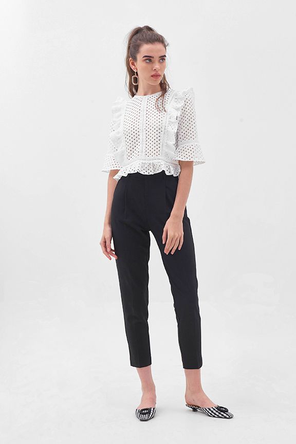 Quần cơ bản xếp li trước fall18