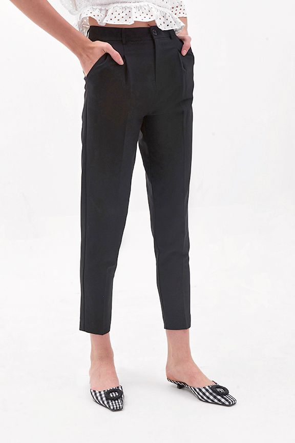 Quần cơ bản xếp li trước fall18
