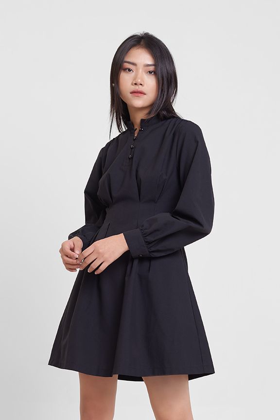 Đầm linen chít ben eo tay lỡ