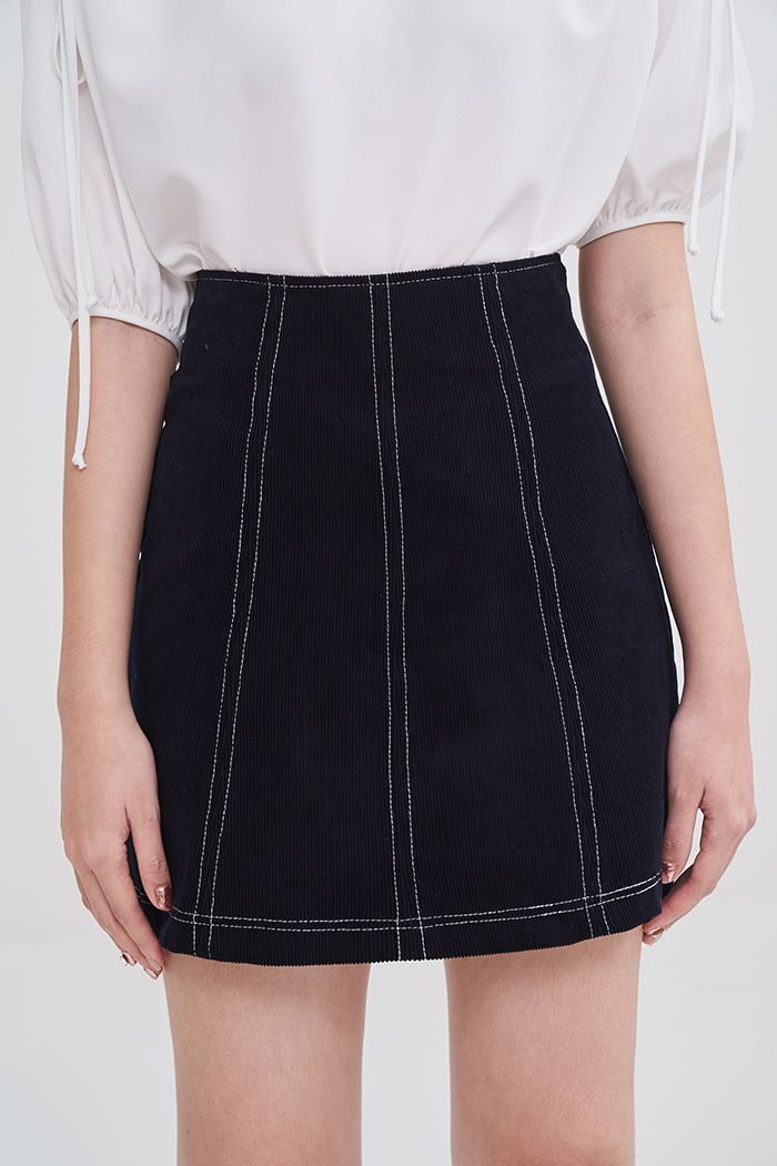 Váy A cơ bản diễu chỉ 3 li ss19