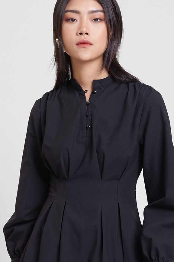 Đầm linen chít ben eo tay lỡ