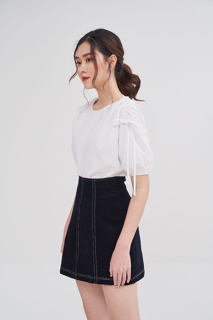 Váy A cơ bản diễu chỉ 3 li ss19