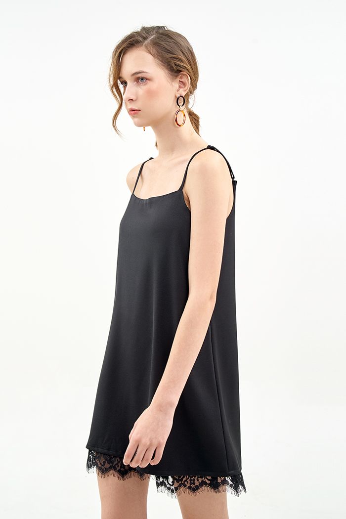 Đầm sleepdress 2 dây phối ren