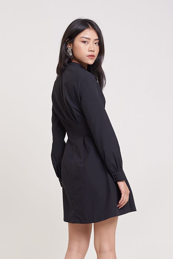 Đầm linen chít ben eo tay lỡ