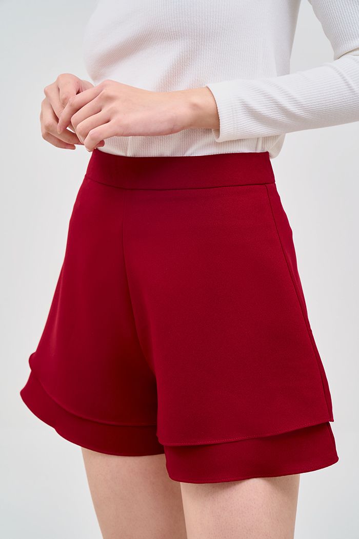 Quần short 2 lớp trơn