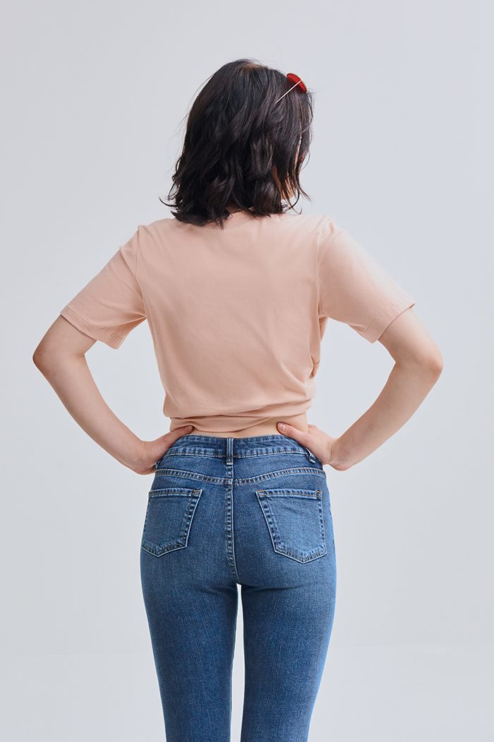 Áo thun kẹp bèo nhỏ ngang ngực