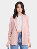  Áo blazer nhún xắn tay cách điệu 