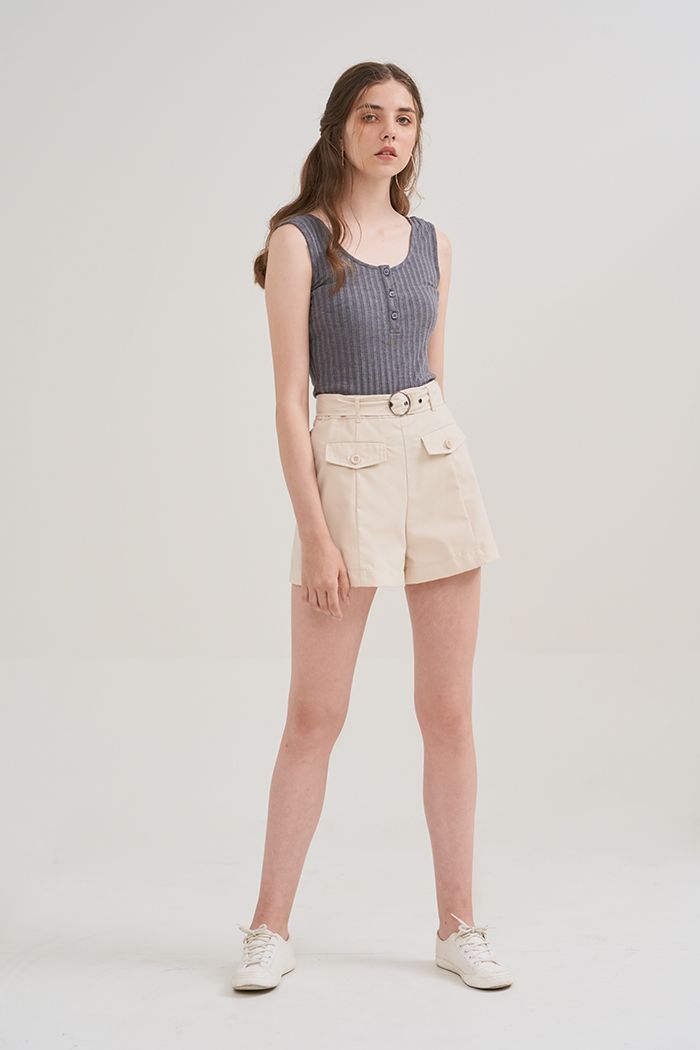 Quần short 2 túi mổ kèm nịch