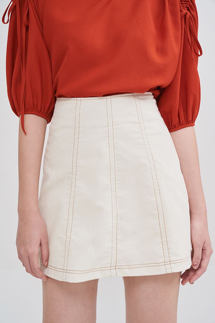 Váy A cơ bản diễu chỉ 3 li ss19