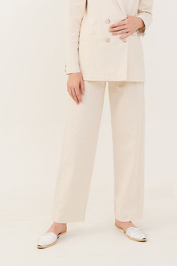 Quần dài linen form suông