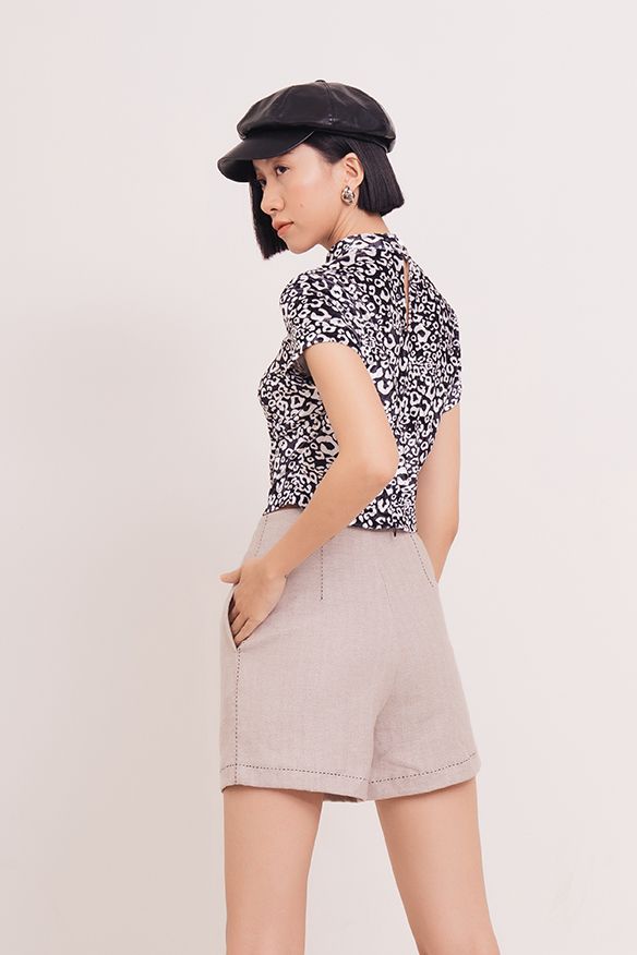 Quần sọt bố chỉ nổi