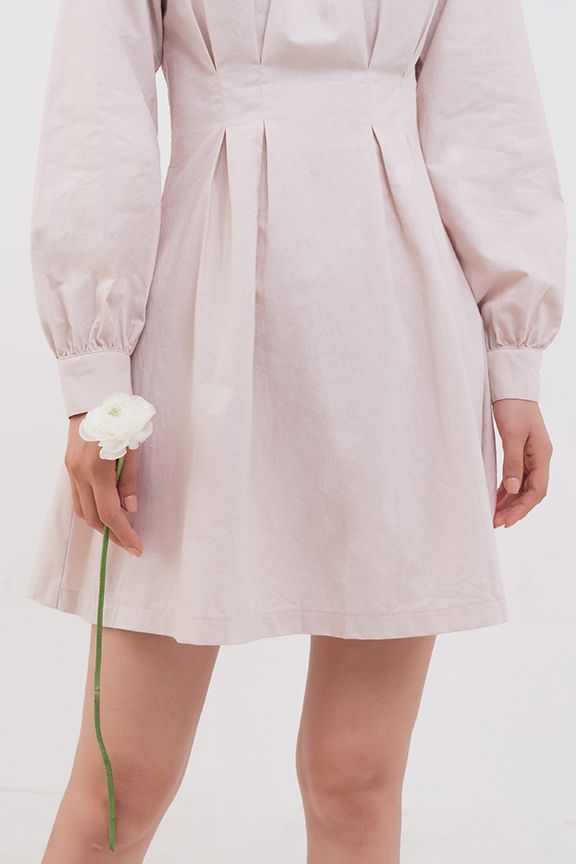 Đầm linen chít ben eo tay lỡ