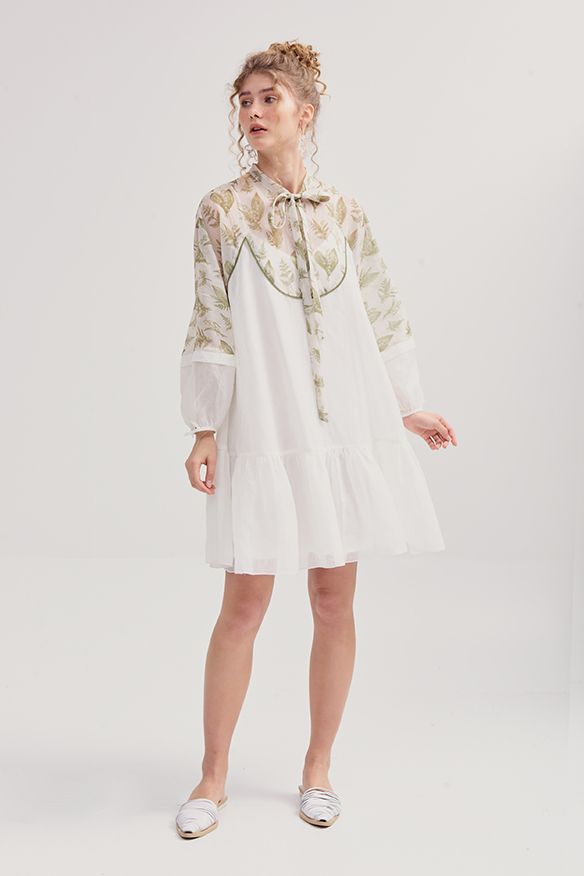 Đầm form suông phối hoạ tiết in spring 2019