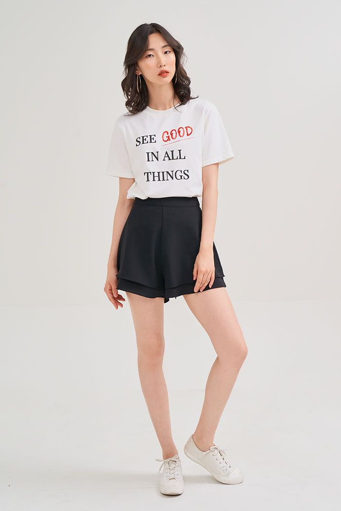 Áo thun in nổi see good in all things
