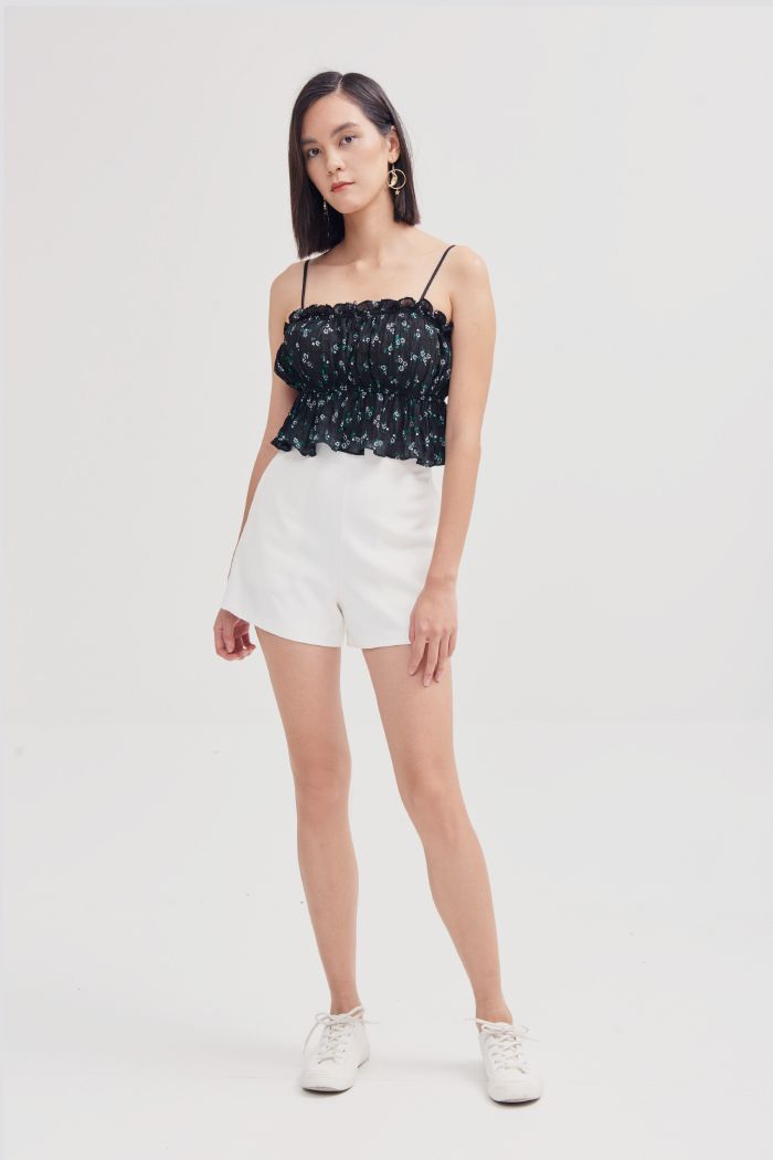 Quần short trơn basic túi hông