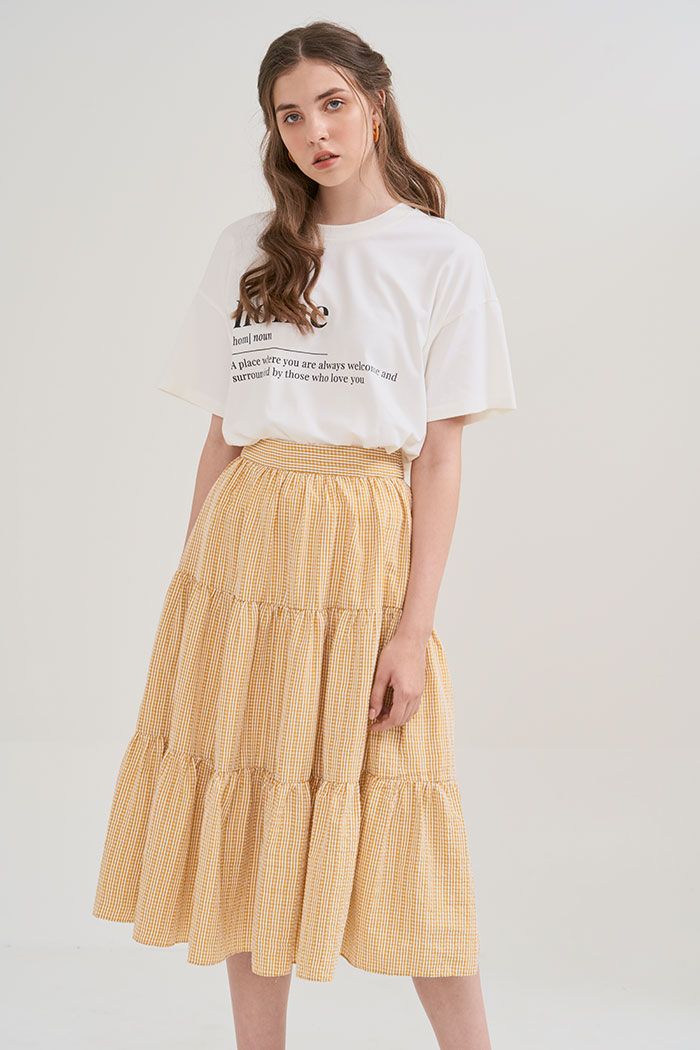 Áo thun in keyword home oversize