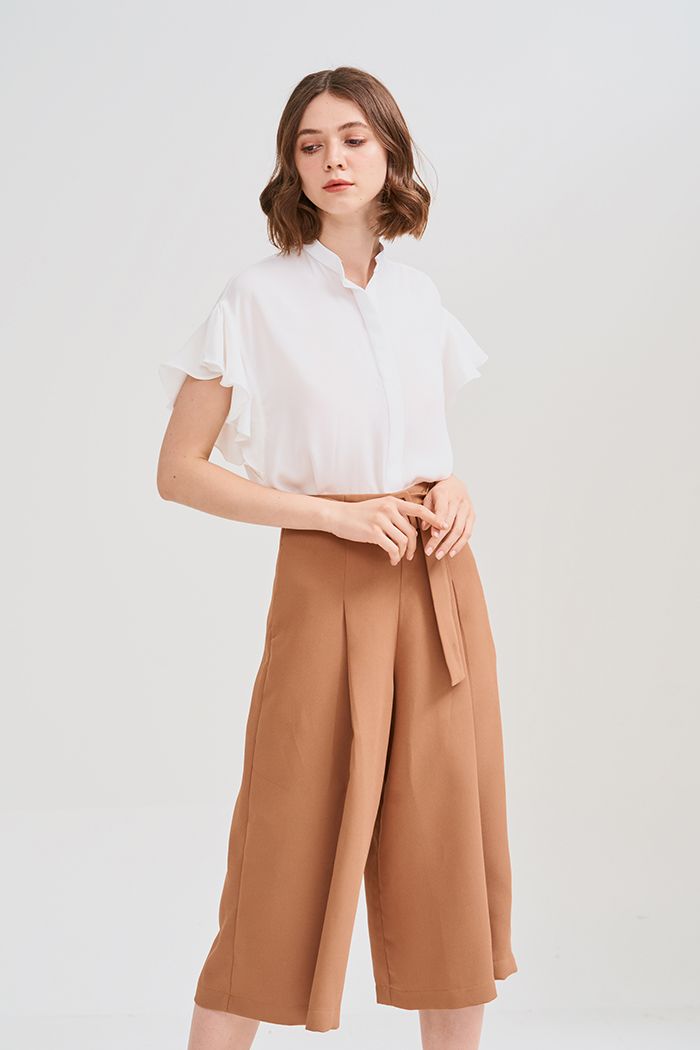 Áo sơmi cổ lãnh tụ bèo tay nhỏ