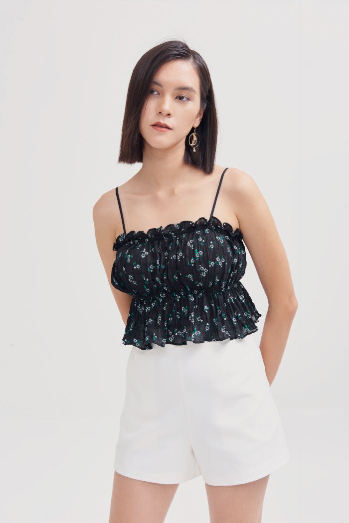 Quần short trơn basic túi hông