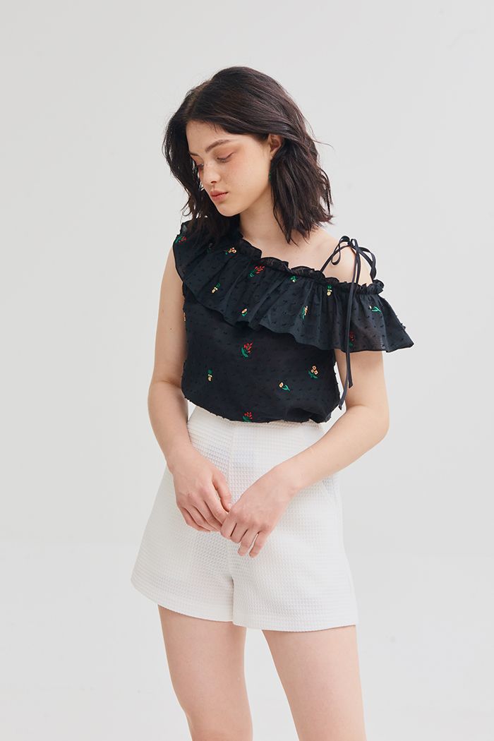 Quần short in hoạ tiết ss19 vải xốp