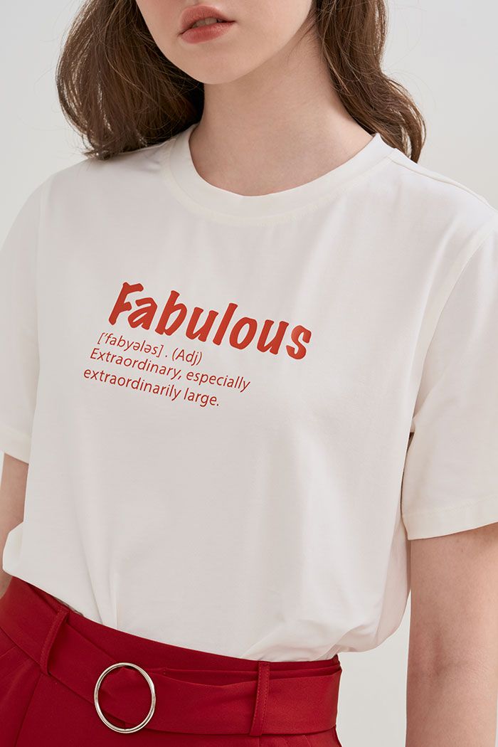 Áo thun in keyword fashionista