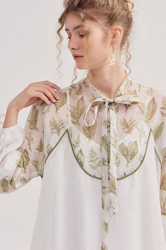 Đầm form suông phối hoạ tiết in spring 2019